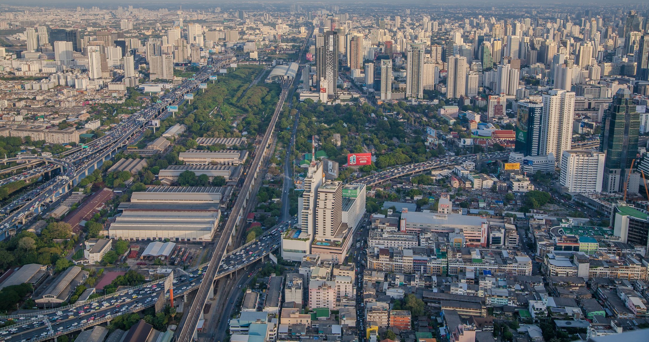 Aerial View of an Urban Area